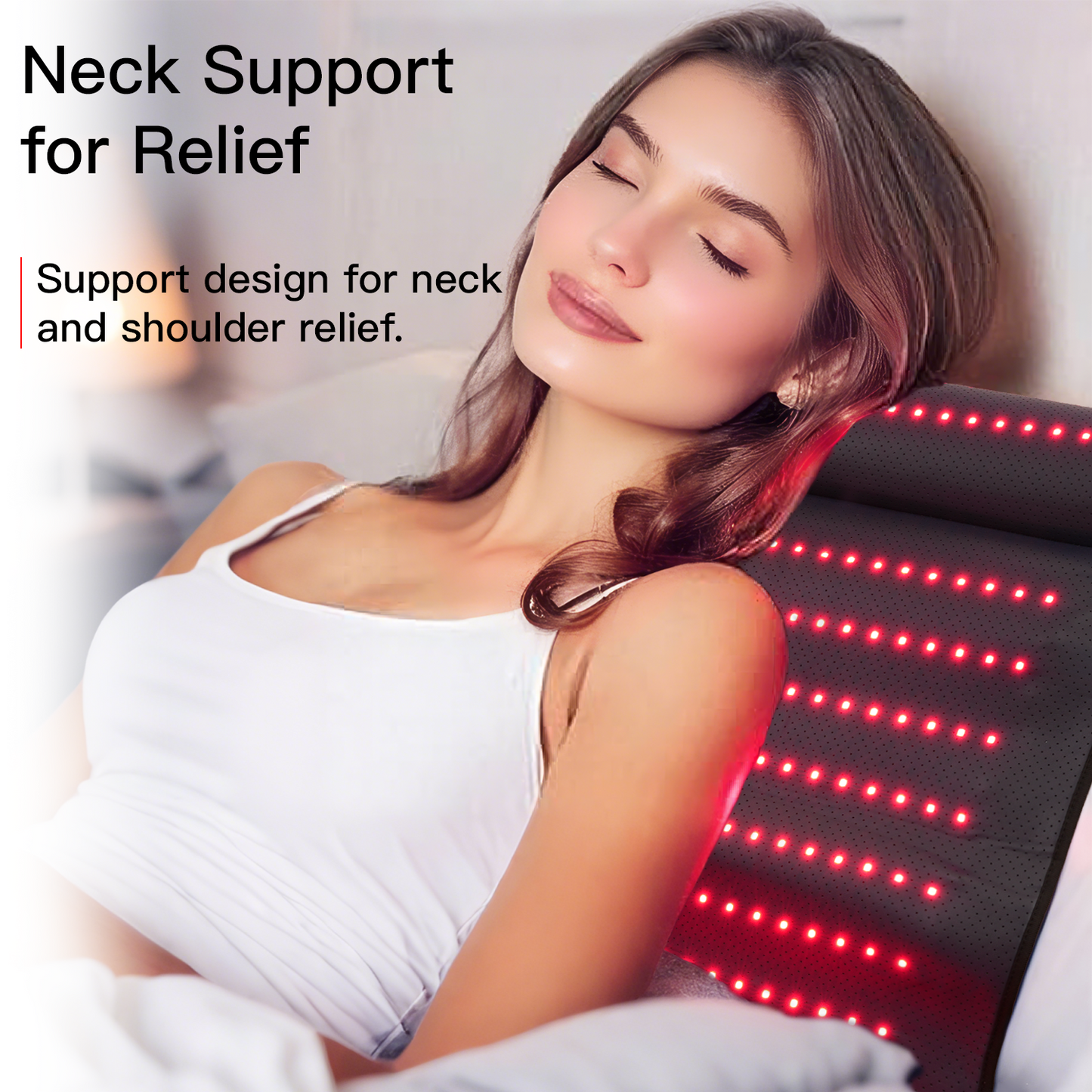 Megelin Red Light Therapy Pad with Neck Support